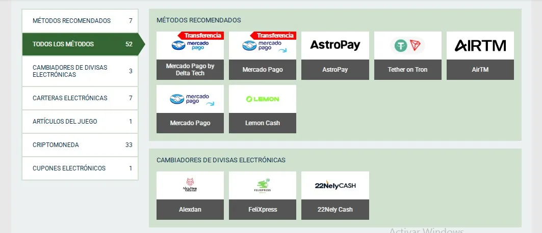 Métodos de Depósito Melbet Argentina